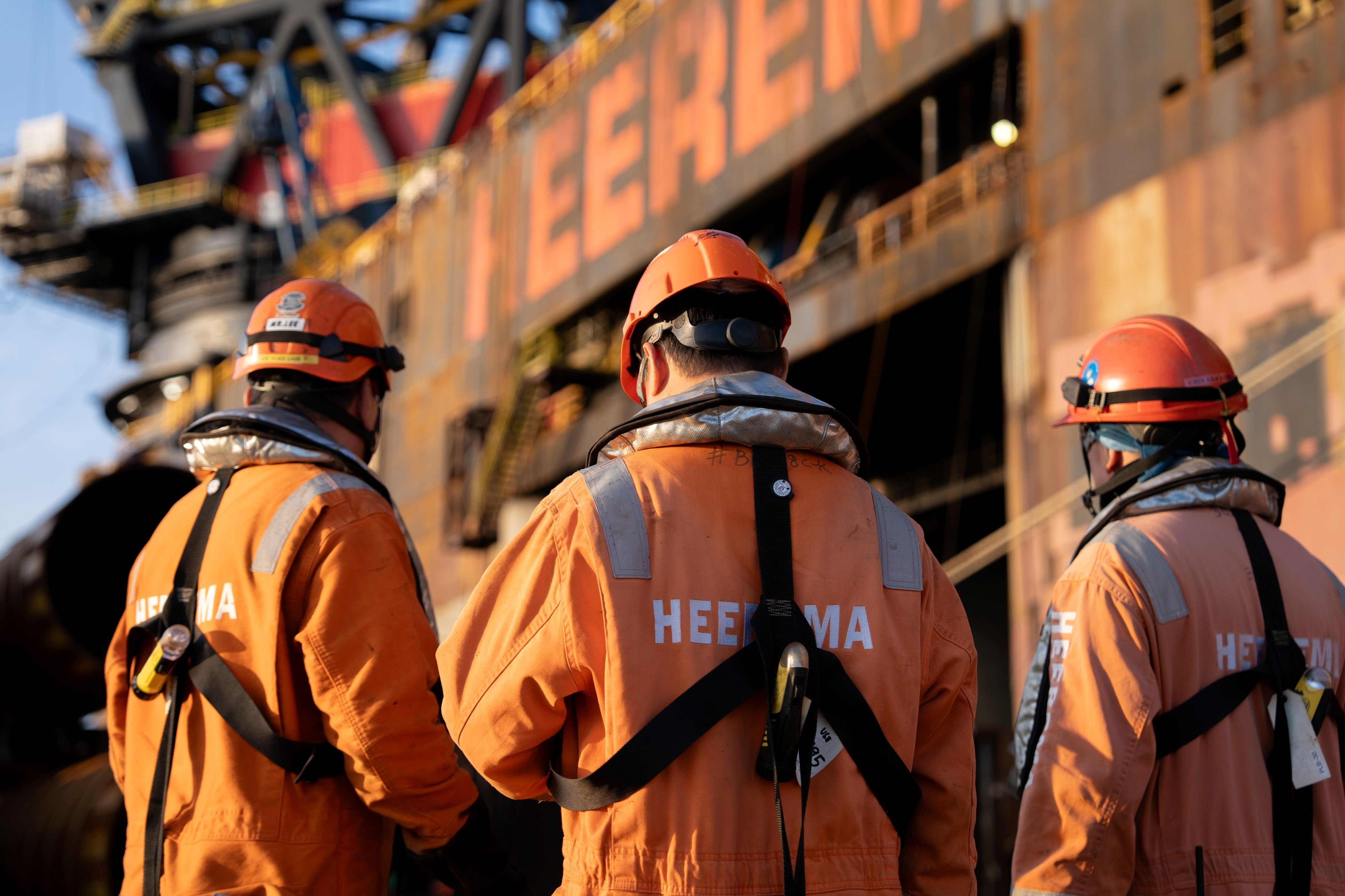 2026_Thialf Crew On Barge Priod to Installing First Jacket at Baltyk 2